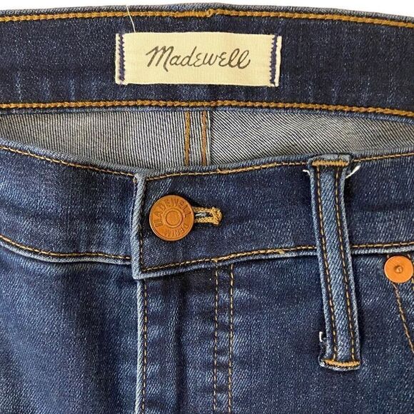 Madewell 10” High Rise Skinny Jeans Dark Wash Size 32 EUC - Picture 4 of 6